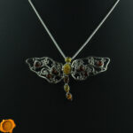 Dragonfly Amber Pendant - Image 3