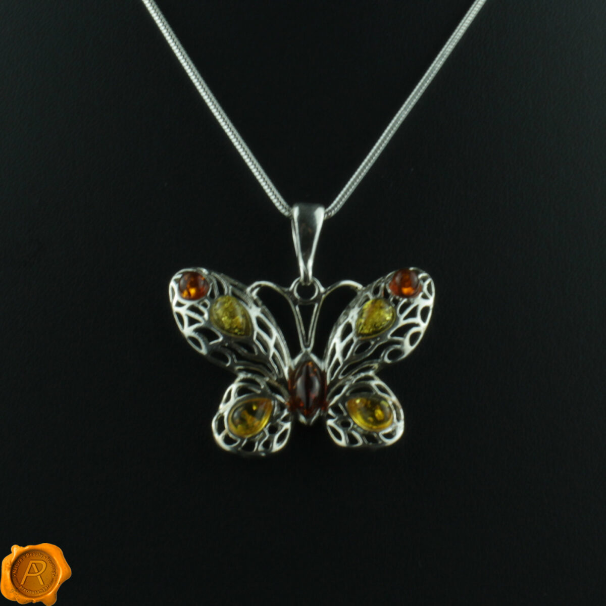Amber Butterfly Pendant - Image 4