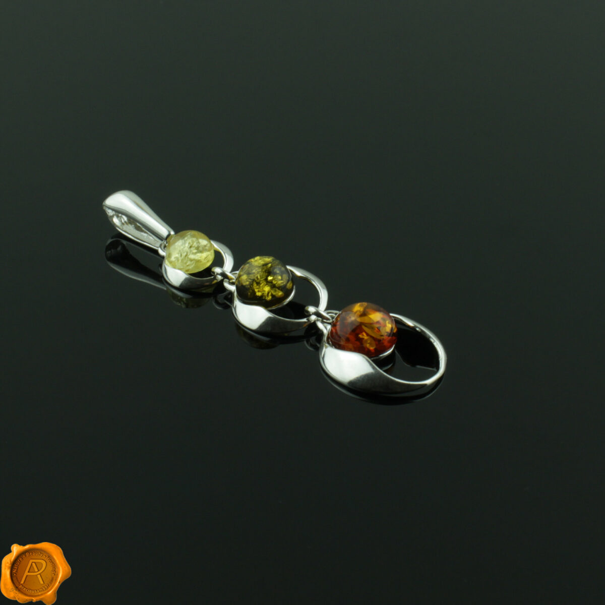 Multicolor Amber Pendant - Image 2