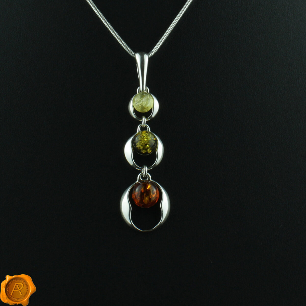 Multicolor Amber Pendant - Image 3