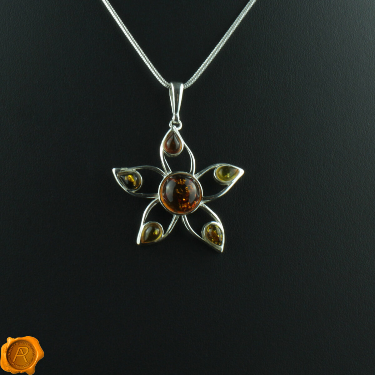 Multicolor Amber Flower - Image 3