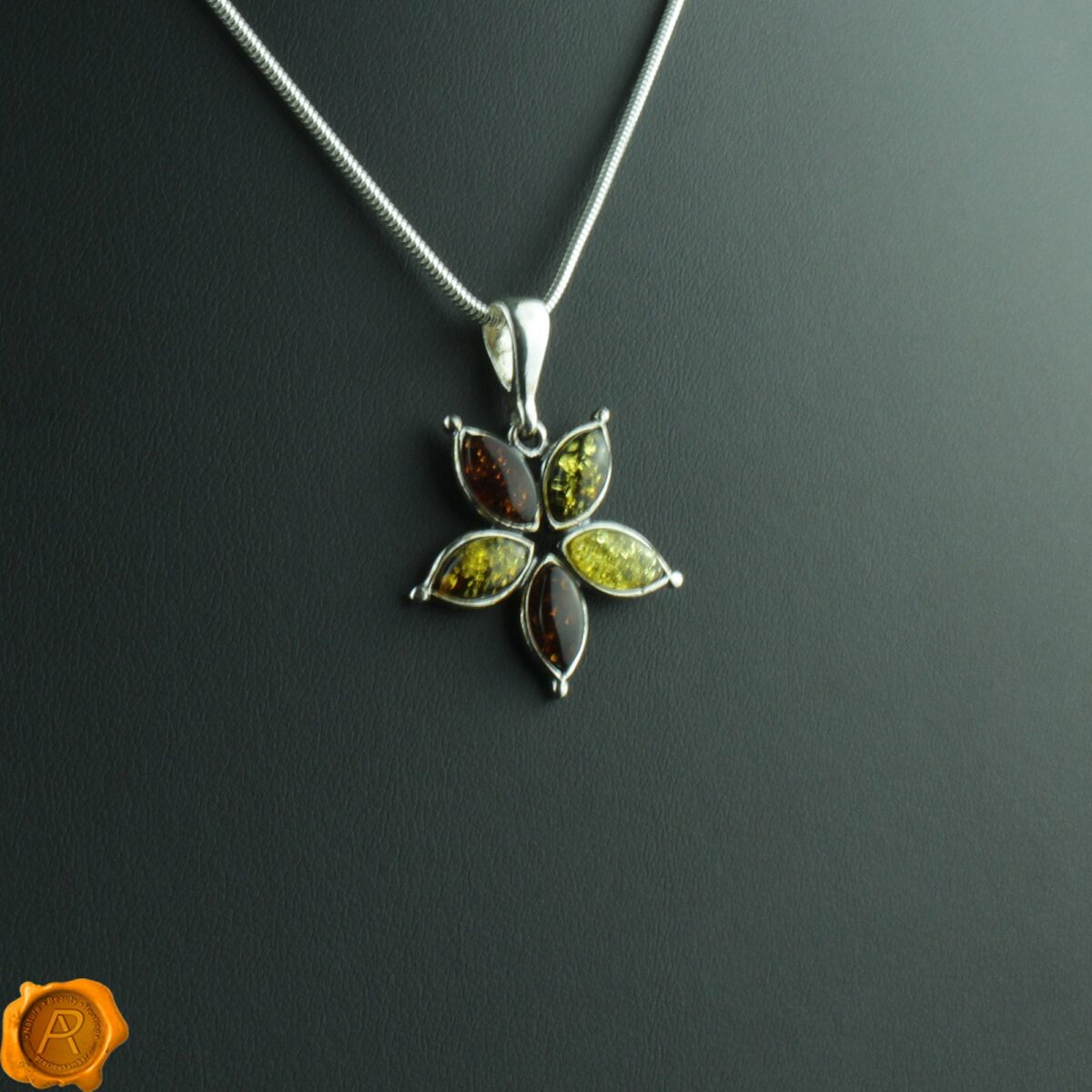 Multicolour Amber Flower - Image 1