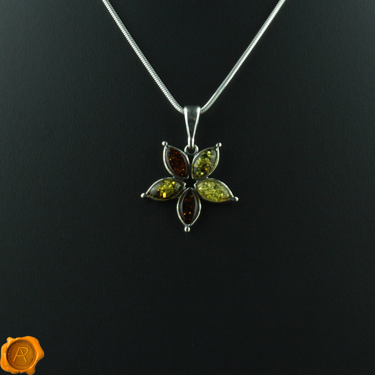 Multicolour Amber Flower - Image 3