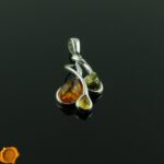 Multi Teardrop Amber Pendant - Image 3