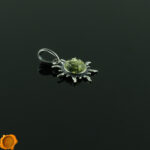 Green Amber Sun Pendant - Image 2