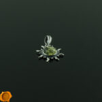 Green Amber Sun Pendant - Image 3