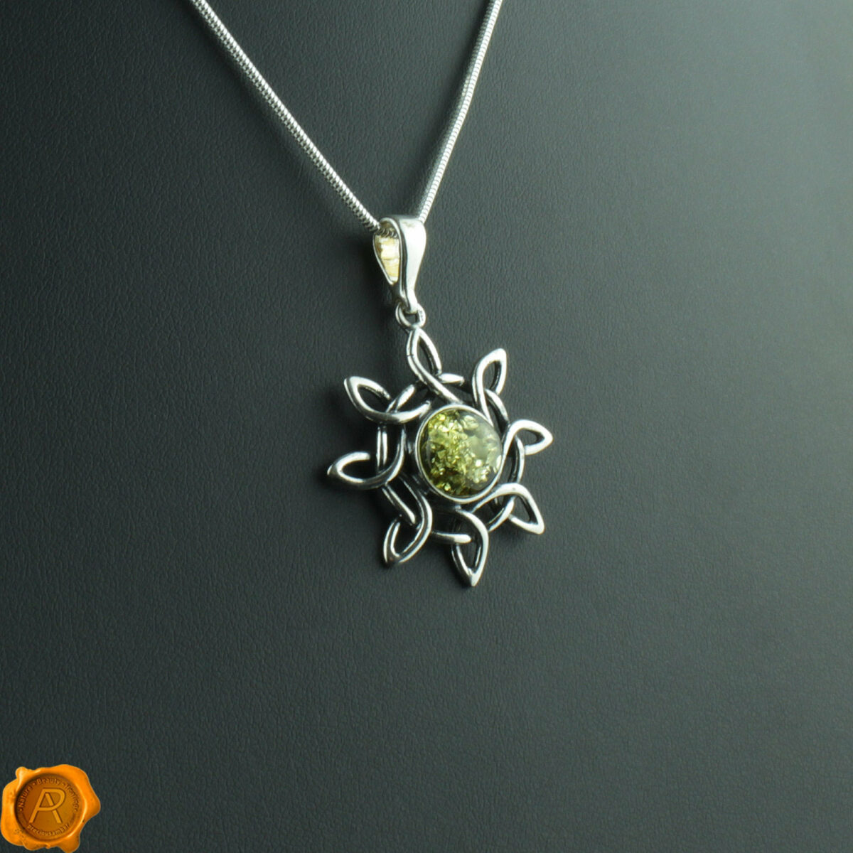 Celtic Green Amber Sun - Image 1