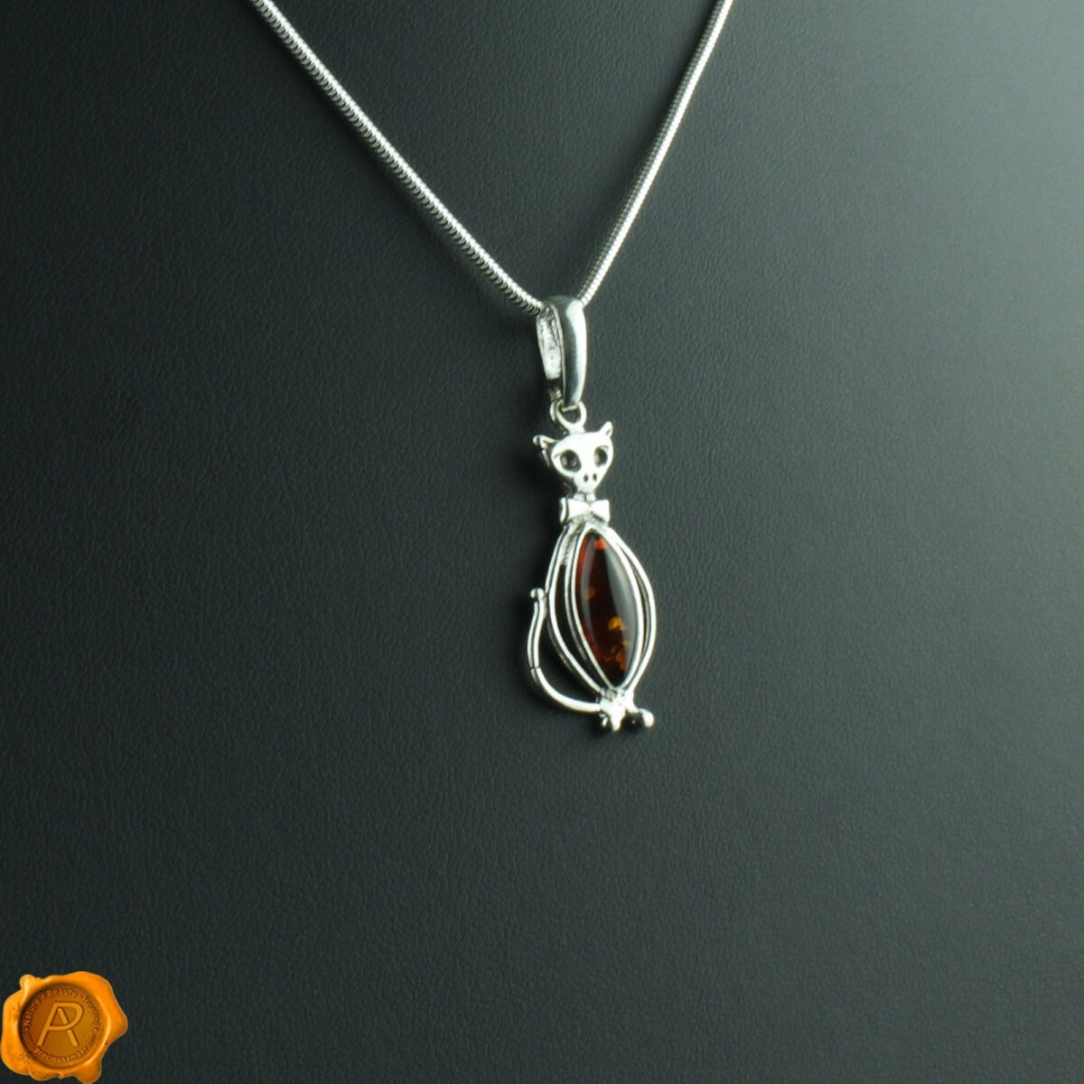 Amber Cat Pendant - Image 1
