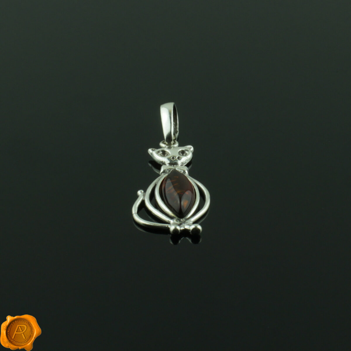 Amber Cat Pendant - Image 2