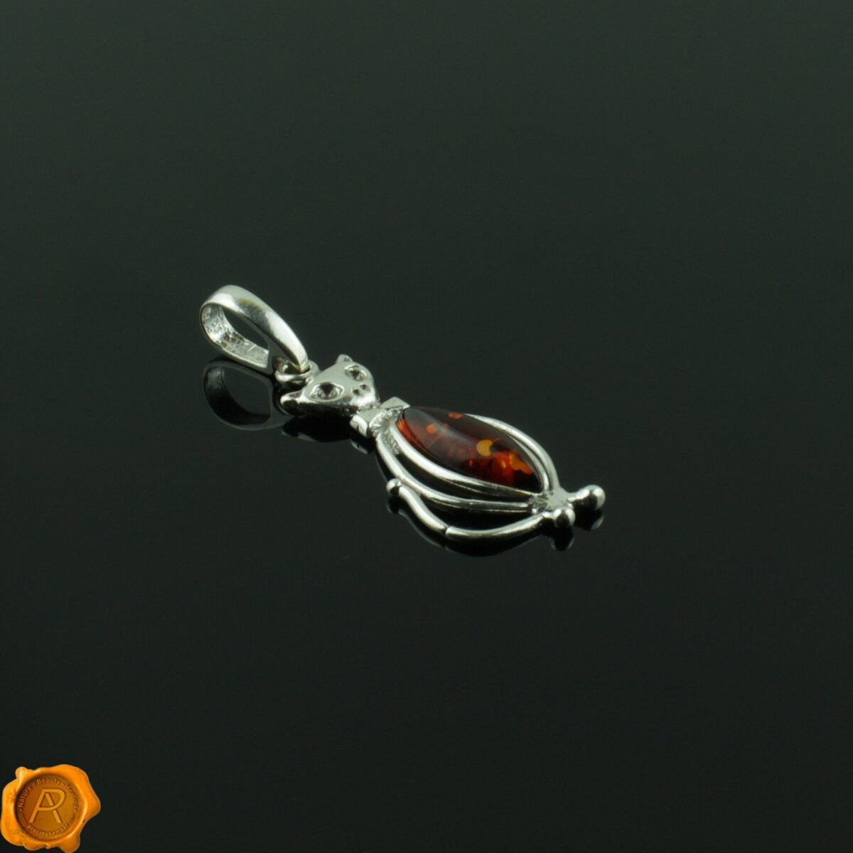 Amber Cat Pendant - Image 3
