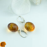 Faceted Amber Olives - Image 2