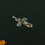 Cognac Amber Cross Pendant - Image 2