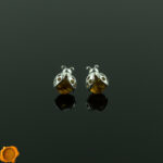 Ladybird Cognac Amber Studs