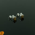 Ladybird Cognac Amber Studs - Image 2