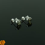 Ladybird Green Amber Studs - Image 2