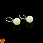 White Amber Earrings - Image 3