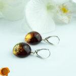 Gradient Cognac Amber Earrings - Image 2