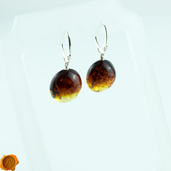 Gradient Cognac Amber Earrings
