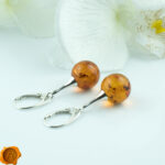 Amber Silver Sphere 14mm - Image 3