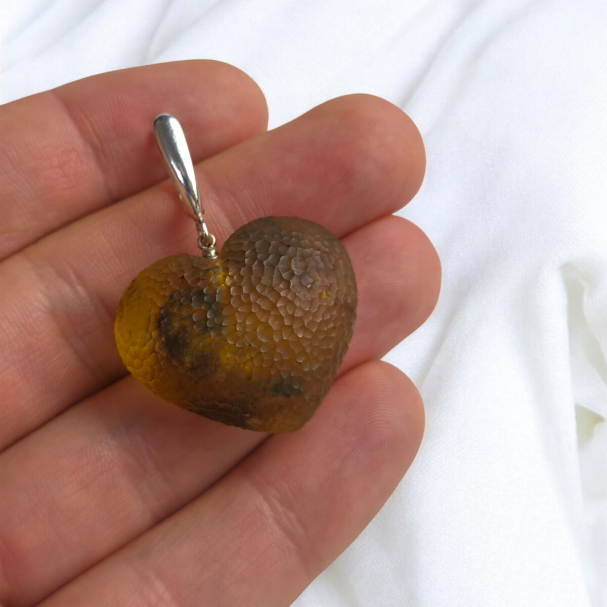 Large-Heart-Earrings-Natural-Baltic-Amber-Silver-Gemstone-Drop-Chunky-Love-Heart-Jewelry-Romantic-Gift-Women Natural Baltic Amber Heart Earrings Large Teardrop Silver, Chunky Drop Gemstone Heart Gift, Real Honey Amber Jewellery Gift Women