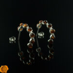 Amber Hoop Earrings