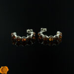 Amber Hoop Earrings - Image 2