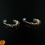 Amber Hoop Earrings - Image 3