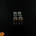 Teddy Cognac Amber Studs - Image 2