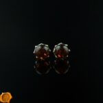 Cognac Amber Studs