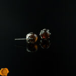 Cognac Amber Studs - Image 3
