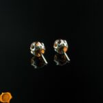 Cognac Amber Studs - Image 4