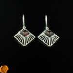 Geometric Amber Earrings - Image 4