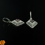 Geometric Amber Earrings - Image 5