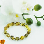 Green Amber Olive Bracelet - Image 3