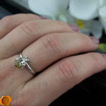 Ladybird Green Amber Ring - Image 2