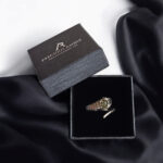 Adjustable Amber Silver Snake Ring - Image 10