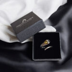 Adjustable Amber Silver Snake Ring - Image 5
