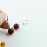 Cherry Amber Earrings - Image 4