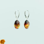 Gradient Cognac Amber Earrings - Image 4