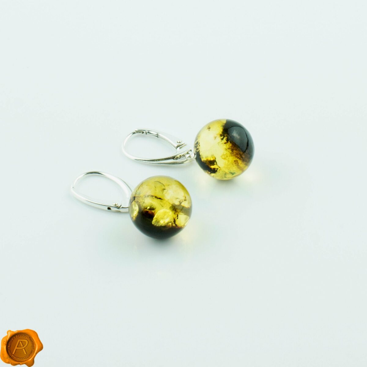 Green Amber Earthy Spheres - Image 2