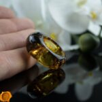 Large Earthy Amber Ring - Image 4