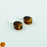 Gradient Amber Oval Earrings - Image 3