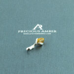 Dainty Green Amber Pendant