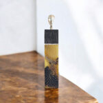 Black Swamp Oak Carved Amber Pendant - Image 4