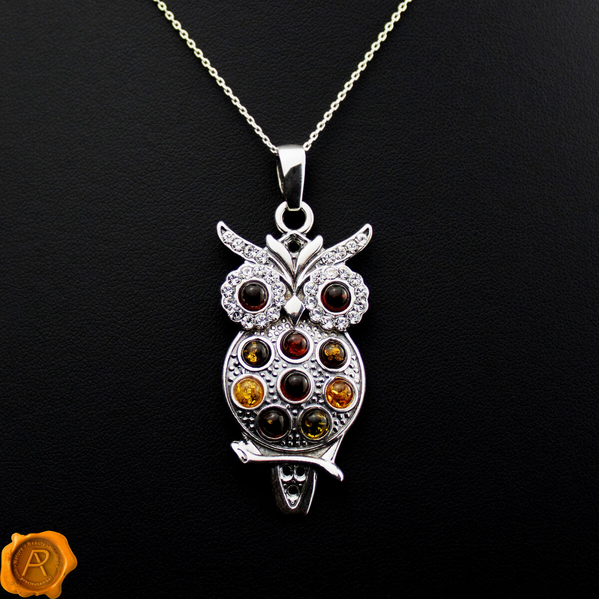 Large Owl Pendant Multicolour - Image 1