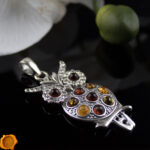 Large Owl Pendant Multicolour - Image 3