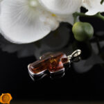 Large Amber Cross Pendant - Image 4