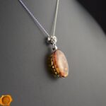 Reversible Large Amber Pendant