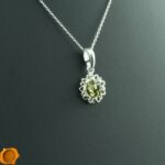 Dainty Green Amber Flower
