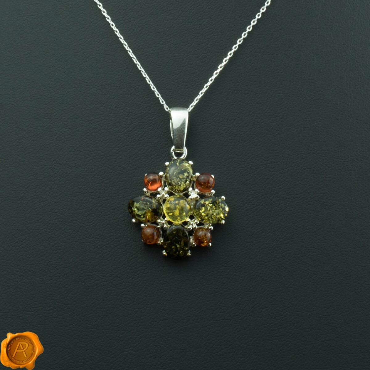 Multicolour Amber Flower - Image 1